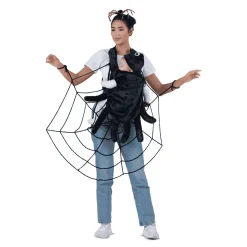 Disfraz de Cubremochila telaraña y araña one size a adulto talla TALLA ÚNICA