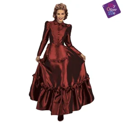 Disfraz de Dama escarlata del oeste adulto talla ML