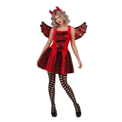 Disfraz de Diablesa punk adulto talla ML