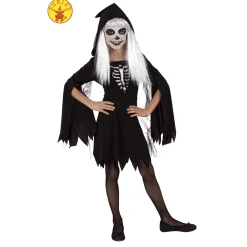 Disfraz de Esquelita Encapuchada 11-13 Años ¡Un Look Terroríficamente Perfecto para Halloween!