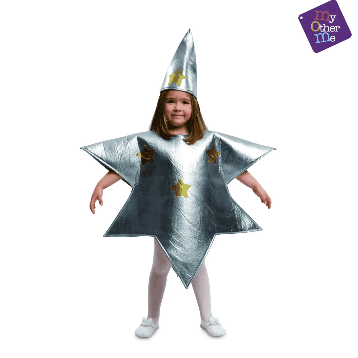 Disfraz de Estrella plateada 5-6 años infantil