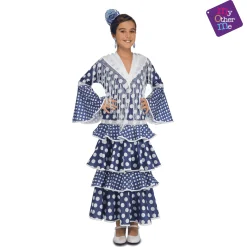 Disfraz de Flamenca alvero 7-9 años infantil