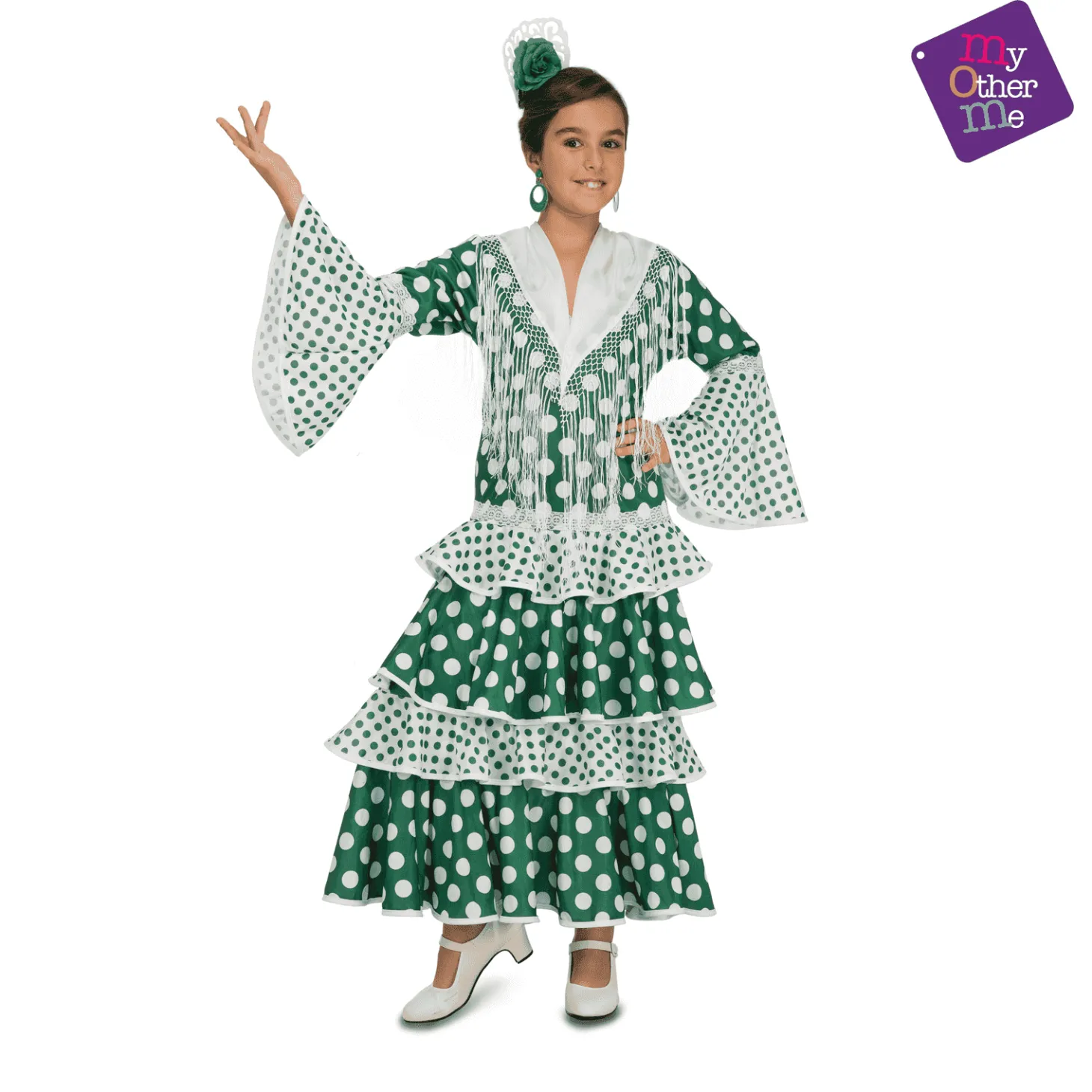 Disfraz de Flamenca feria 3-4 años infantil