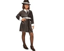 Disfraz de Gangster 5-6 años niña infantil