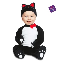 Disfraz de Gatito negro cotton 0-6 meses bebé
