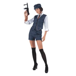 Disfraz de Gánster irlandesa adulto talla S