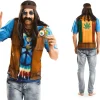 Disfraz de Hippie adulto talla S