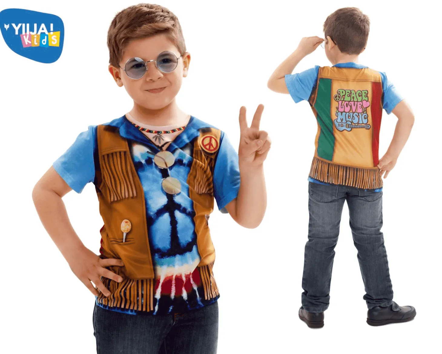 Disfraz de Hippie boy 4-6 años infantil