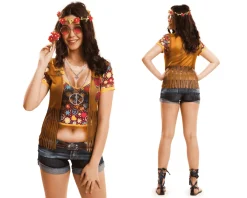 Disfraz de Hippie girl adulto talla S