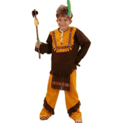 Disfraz De Indio Niño 7-9 Marron