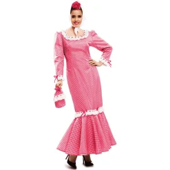 Disfraz de Madrileña rosa mujer adulto talla XXXL