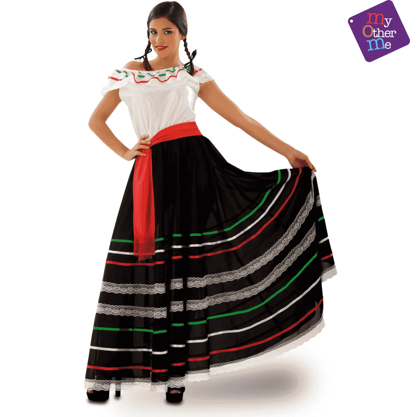 Disfraz de Mexicana adulto talla XL
