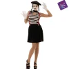 Disfraz de Mimo talla ML – Ideal para carnaval, fiestas y eventos divertidos