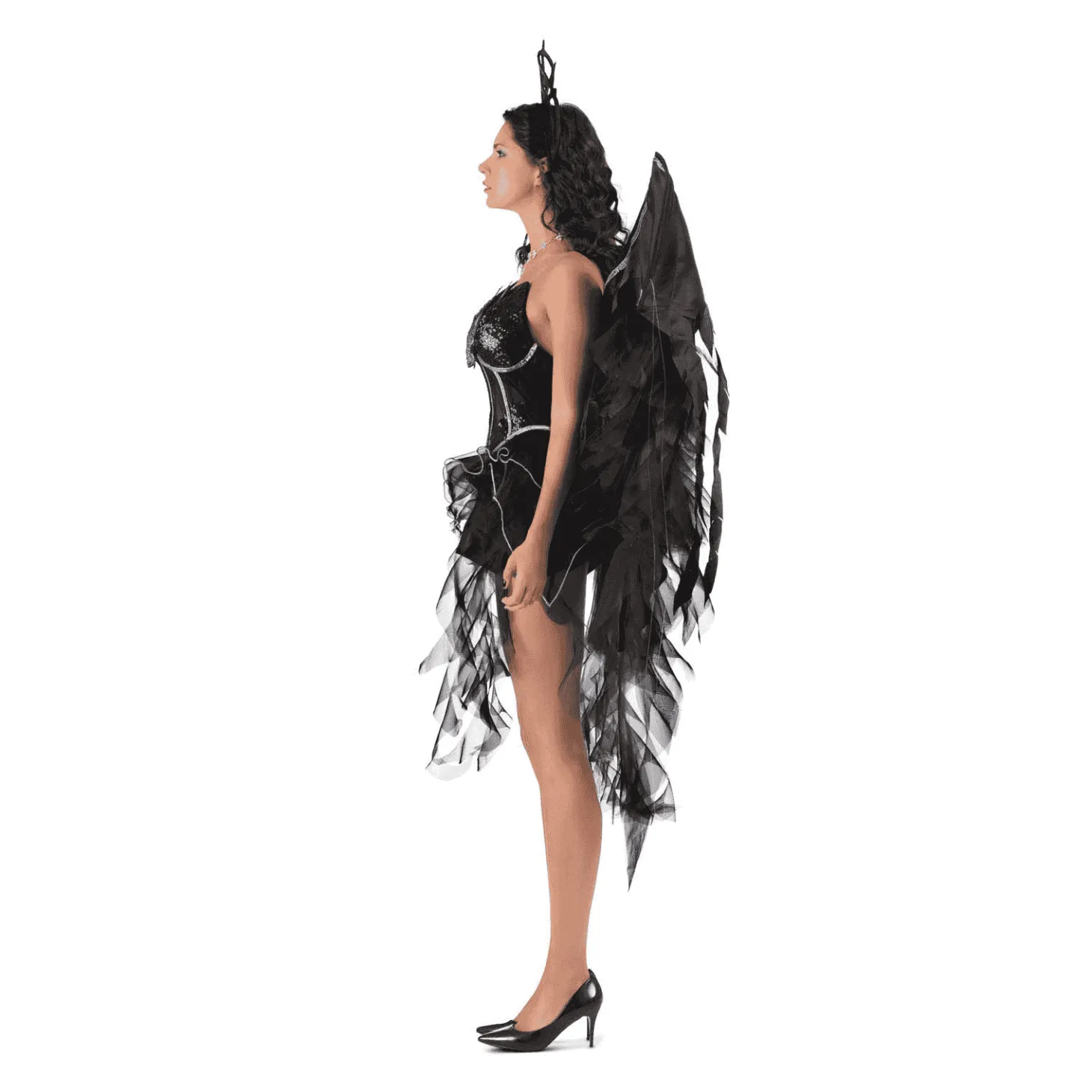 Disfraz de Ángel oscuro adulto talla XL