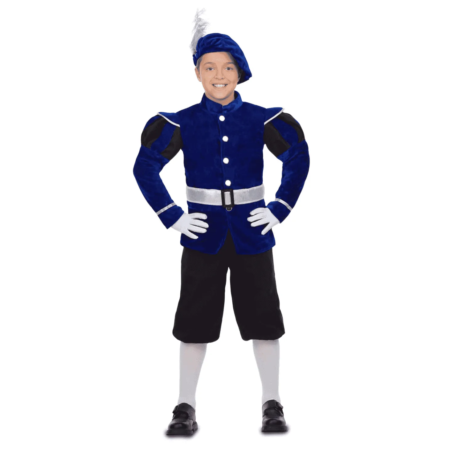 Disfraz de Paje azul 5-6 años infantil