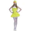 Disfraz De Patita Adulto Amarilla