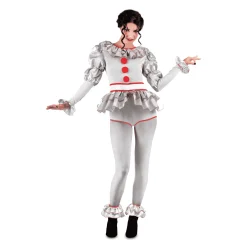 Disfraz de Payasa siniestra adulto talla S