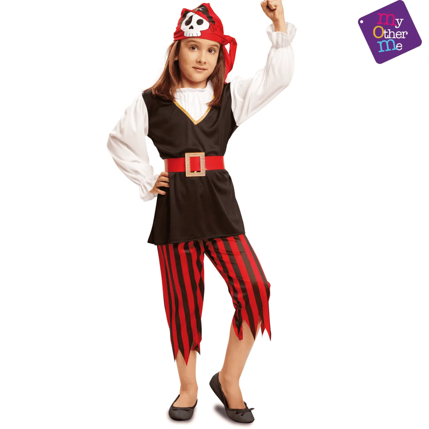 Disfraz de Pirata calavera 10-12 años infantil