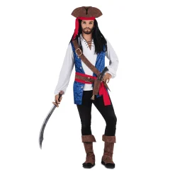 Disfraz de Pirata caribeño adulto talla M