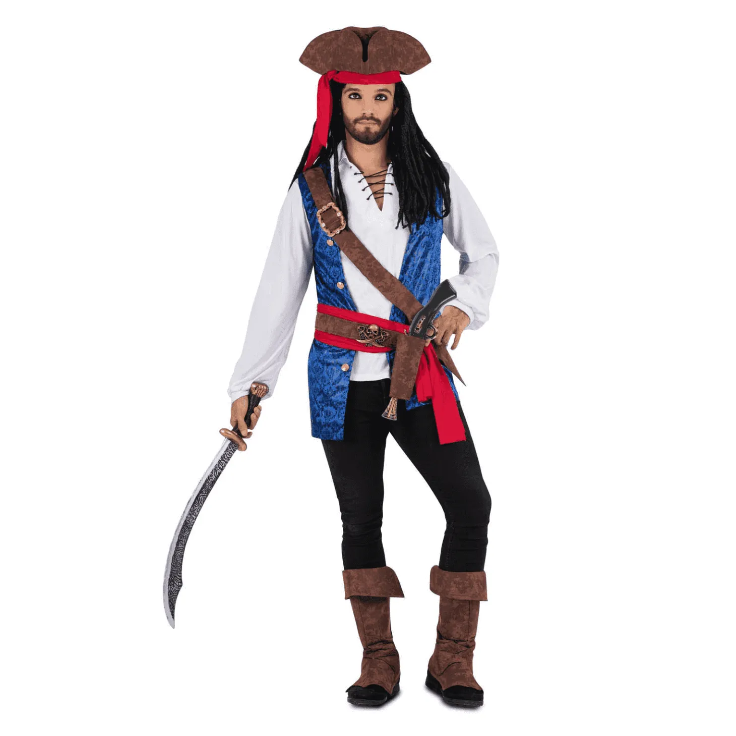 Disfraz de Pirata caribeño adulto talla M