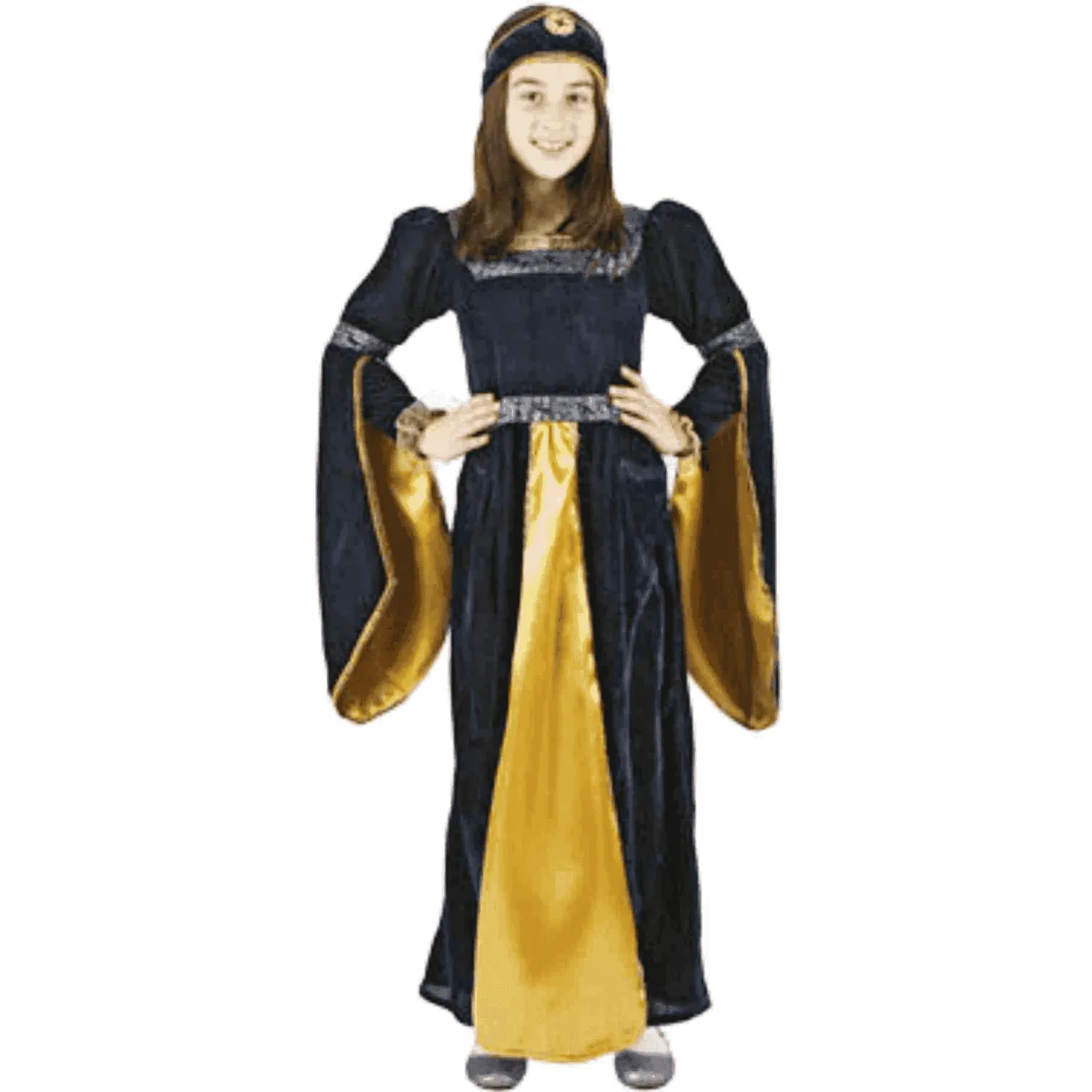 Disfraz De Pricesa Med Niña 5-6 A