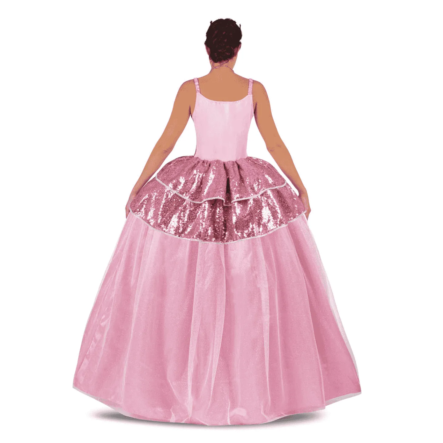 Disfraz de Princesa bruja rosa adulto talla XL