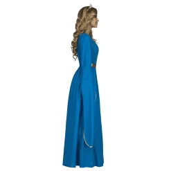 Disfraz de Princesa medieval azul adulto talla XXL