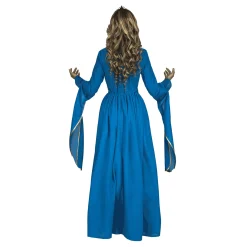 Disfraz de Princesa medieval azul adulto talla XL