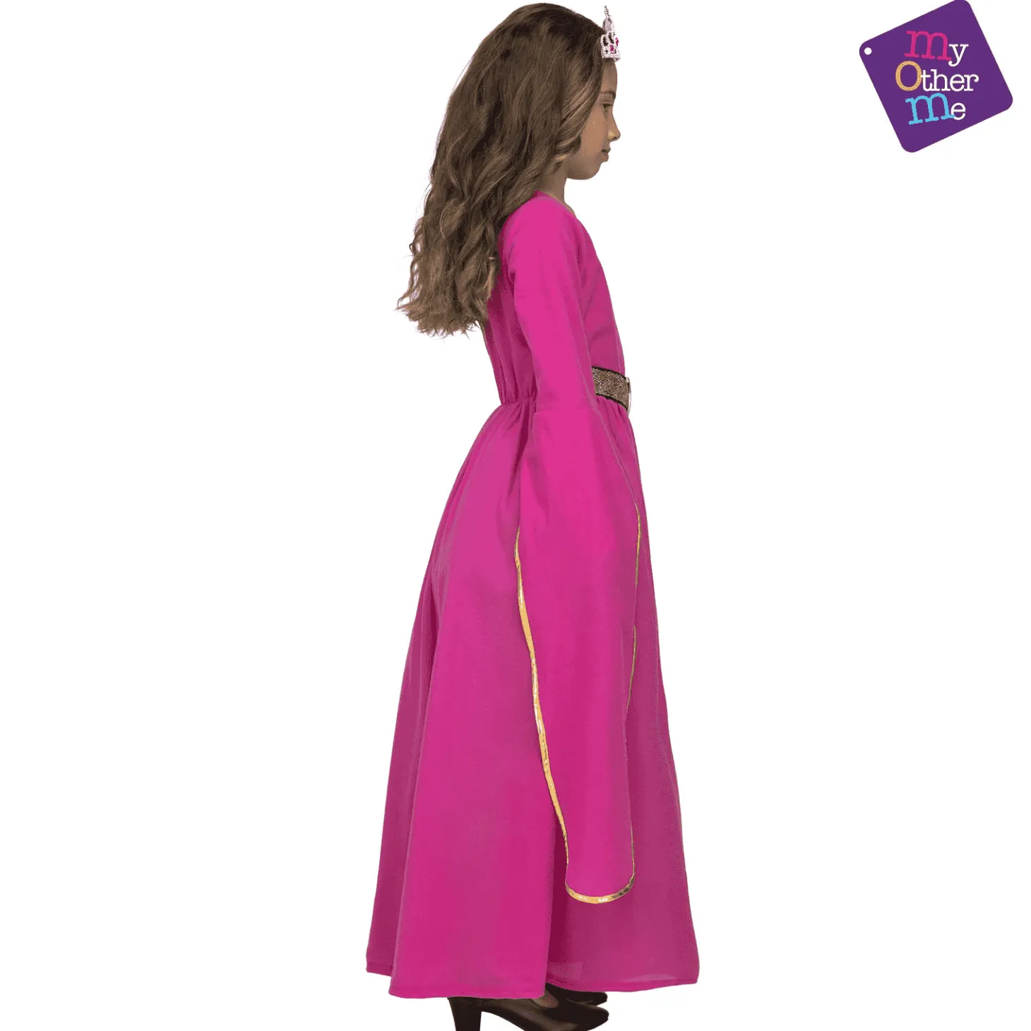 Disfraz de Princesa medieval rosa 10-12 años infantil