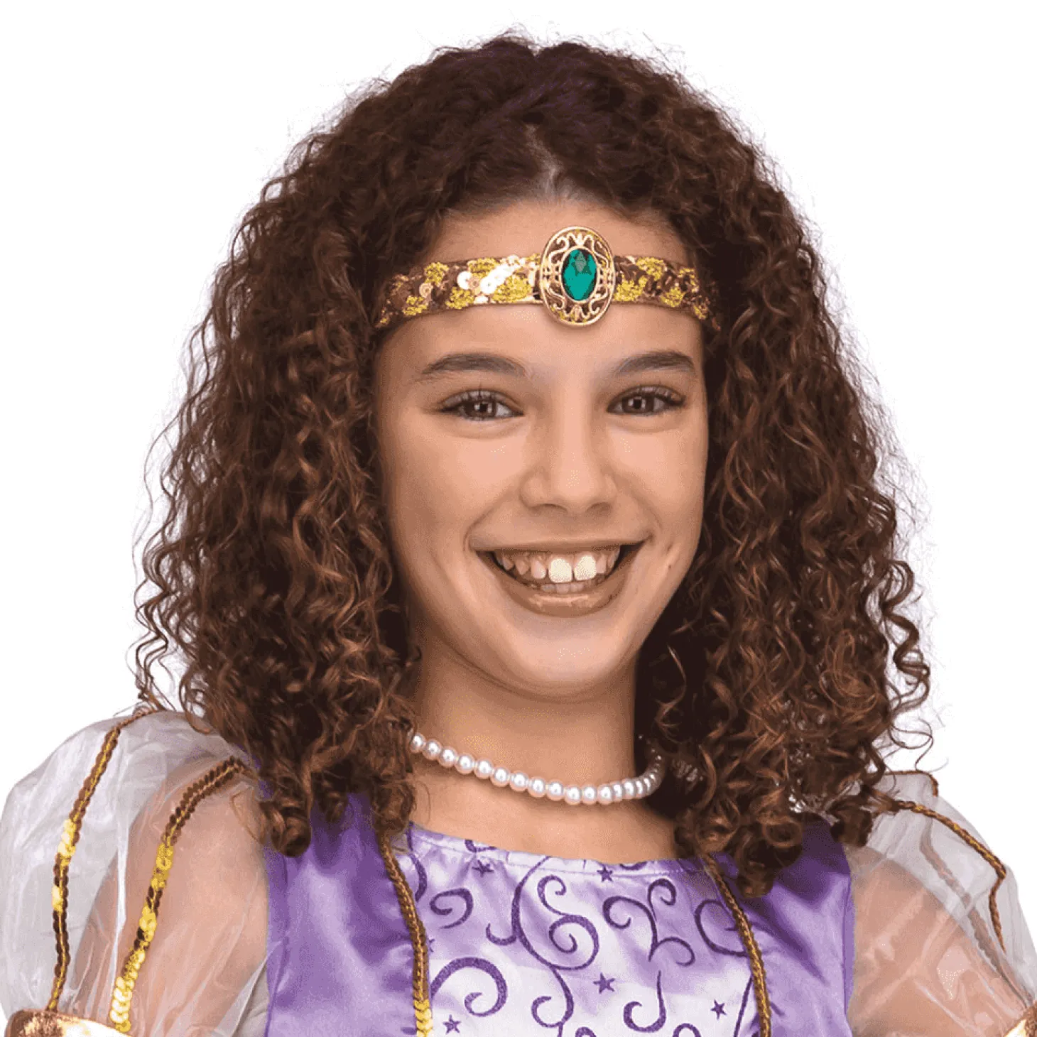 Disfraz de Princesa árabe morada 7-9 años infantil