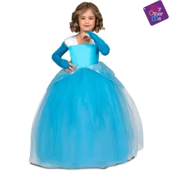 Disfraz de Princesa tutú azul 7-9 años infantil