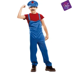 Disfraz de Red super plumber 5-6 años infantil