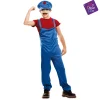 Disfraz de Red super plumber 7-9 años infantil