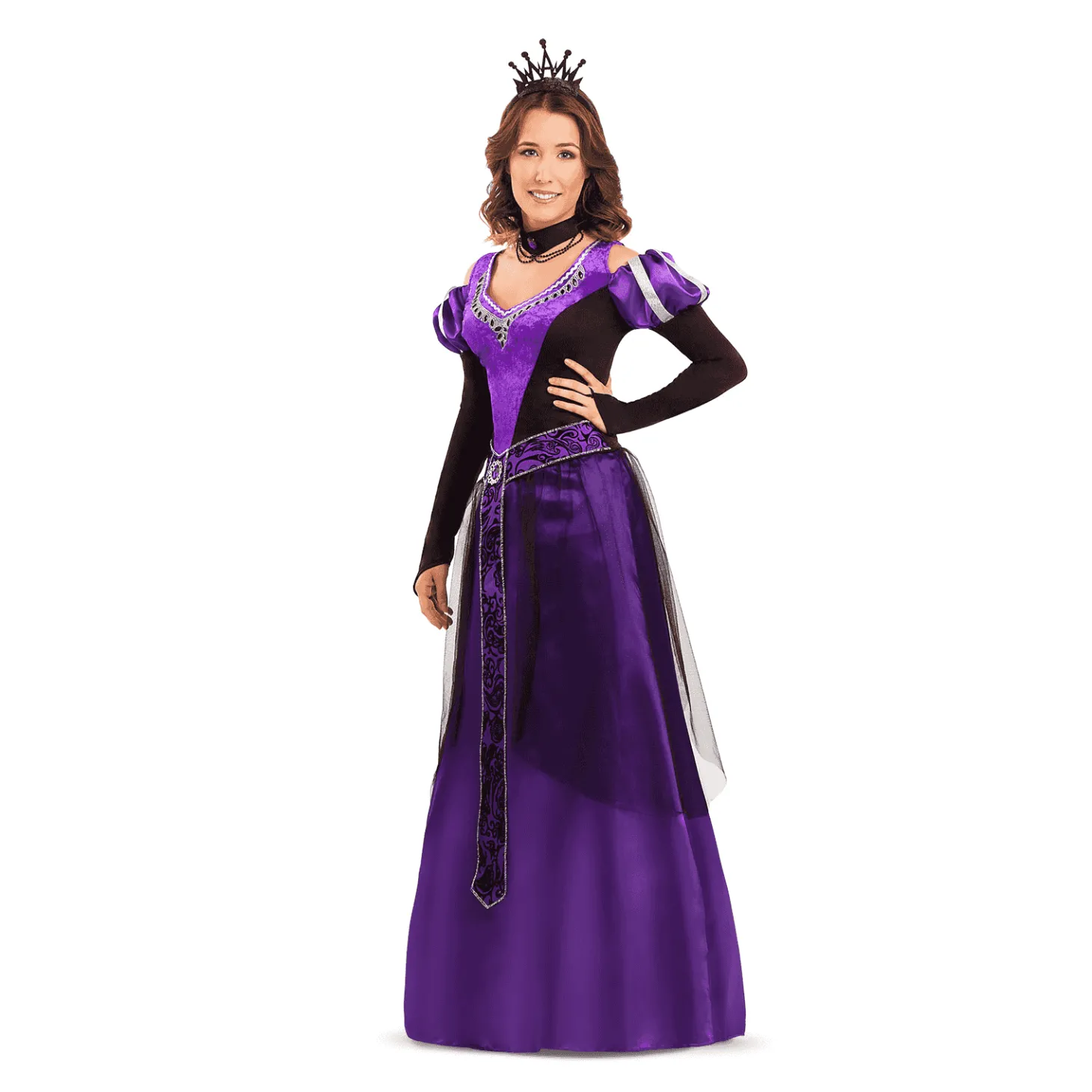 Disfraz de Reina medieval adulto talla XL