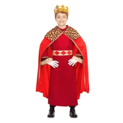 Disfraz de Rey mago rojo 7-9 años infantil