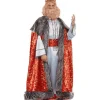 Disfraz de Rey melchor brocado adulto talla ML
