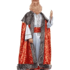 Disfraz de Rey melchor brocado adulto talla ML