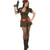 Disfraz De Soldado Mujer Guerrillera Tm