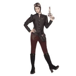 Disfraz de Steampunk aviator adulto talla ML