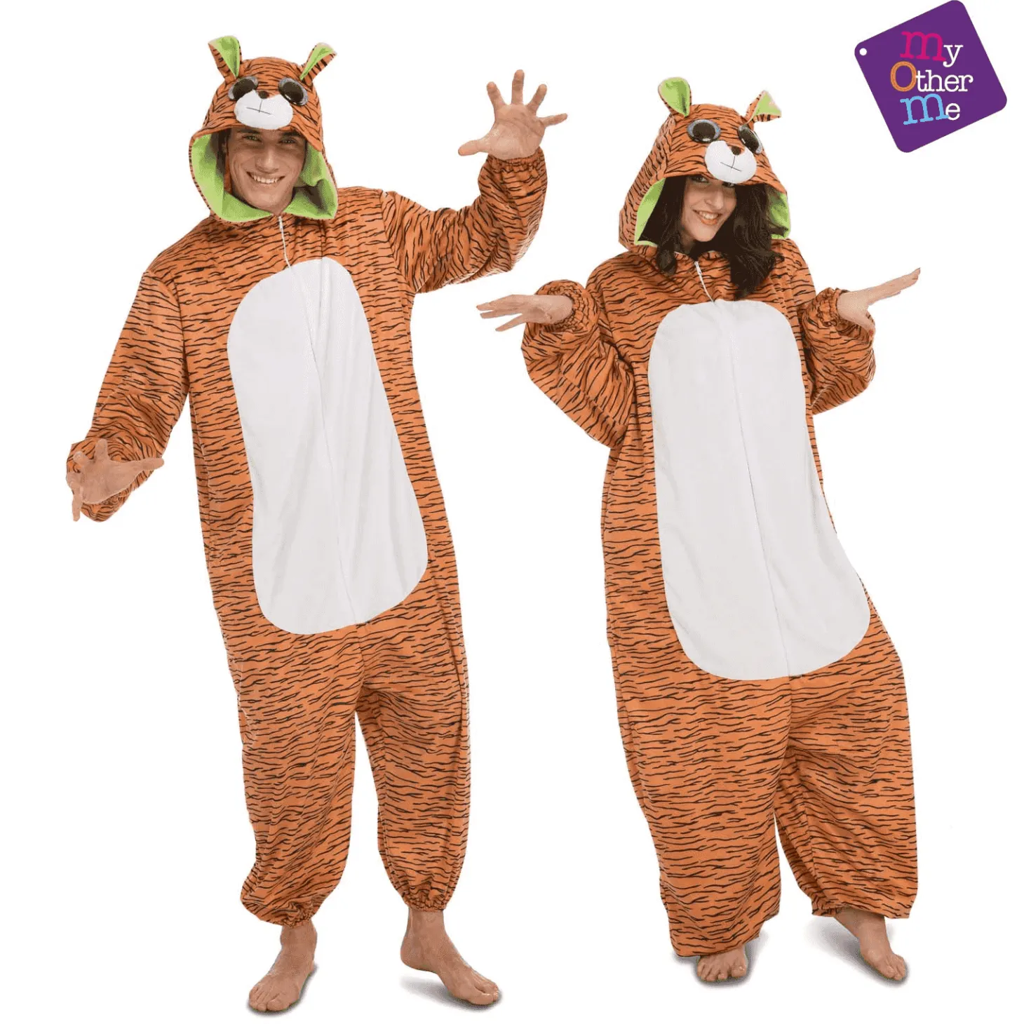 Disfraz de Tigre big eyes adulto talla S