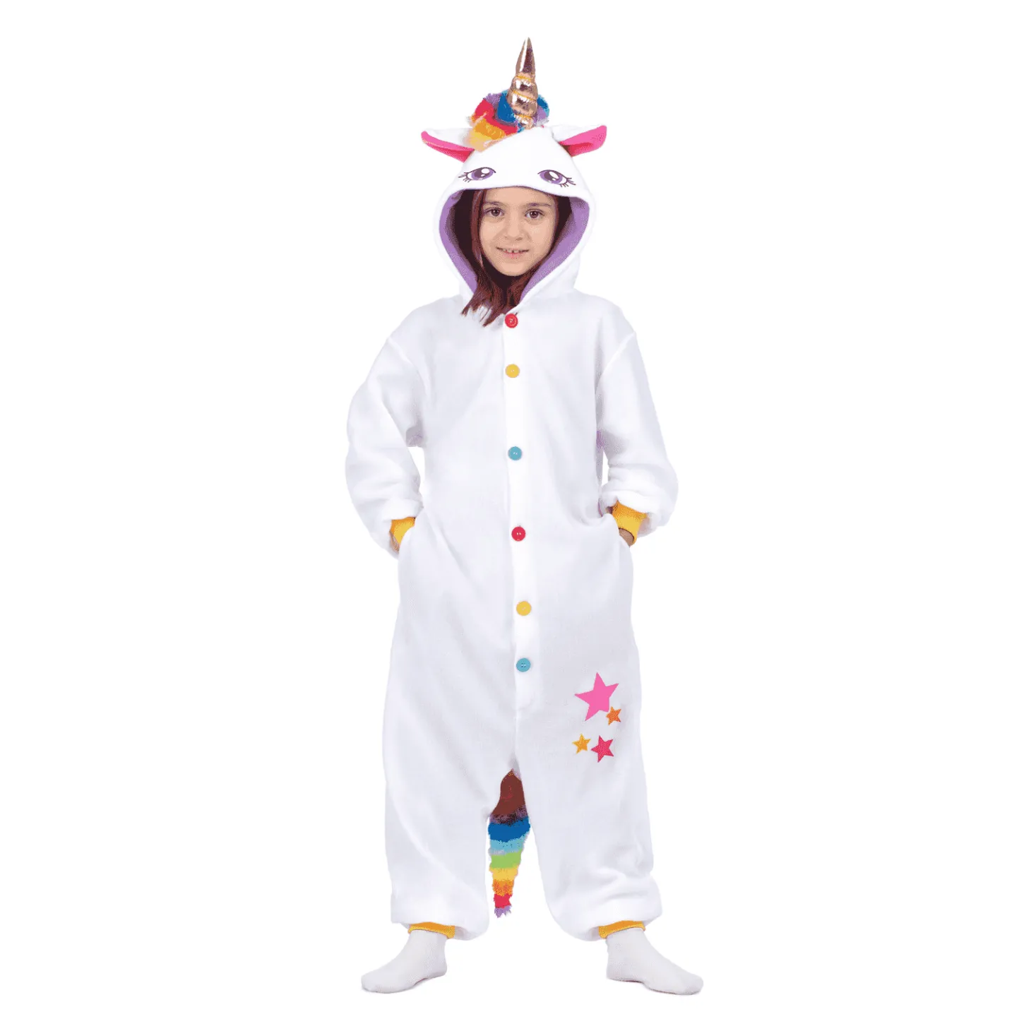Disfraz de Unicornio blanco one size child infantil talla TALLA ÚNICA