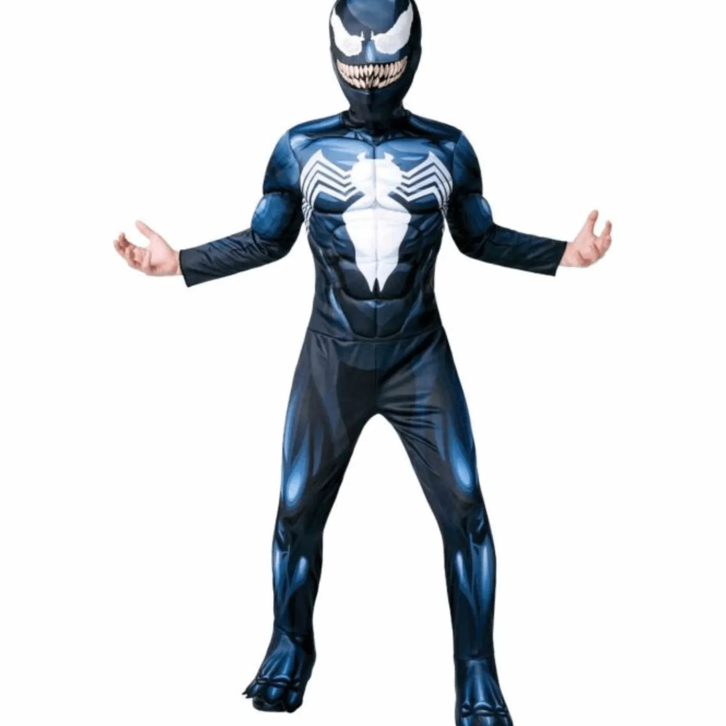 Disfraz de Venom para Niños - Talla 5 a 7 Años (Producto Oficial de Marvel)