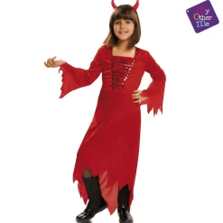 Disfraz Infantil Diablesa Roja Talla 3 a 4 Años