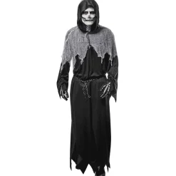 Disfraz Infantil Esqueleto Terror – Con Capucha y Capa Desgastada