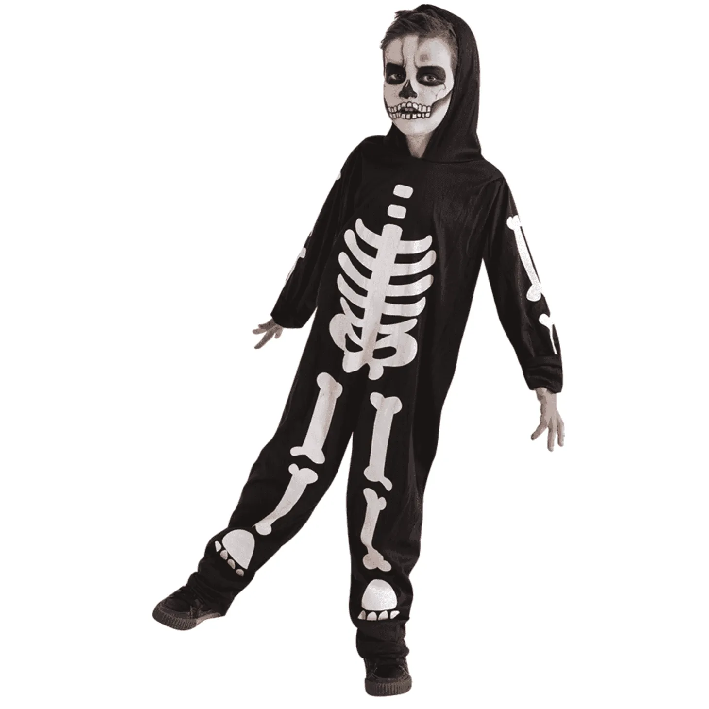 Disfraz Skeleto Glow in the Dark -Fluorescente Talla 3 a 4 años