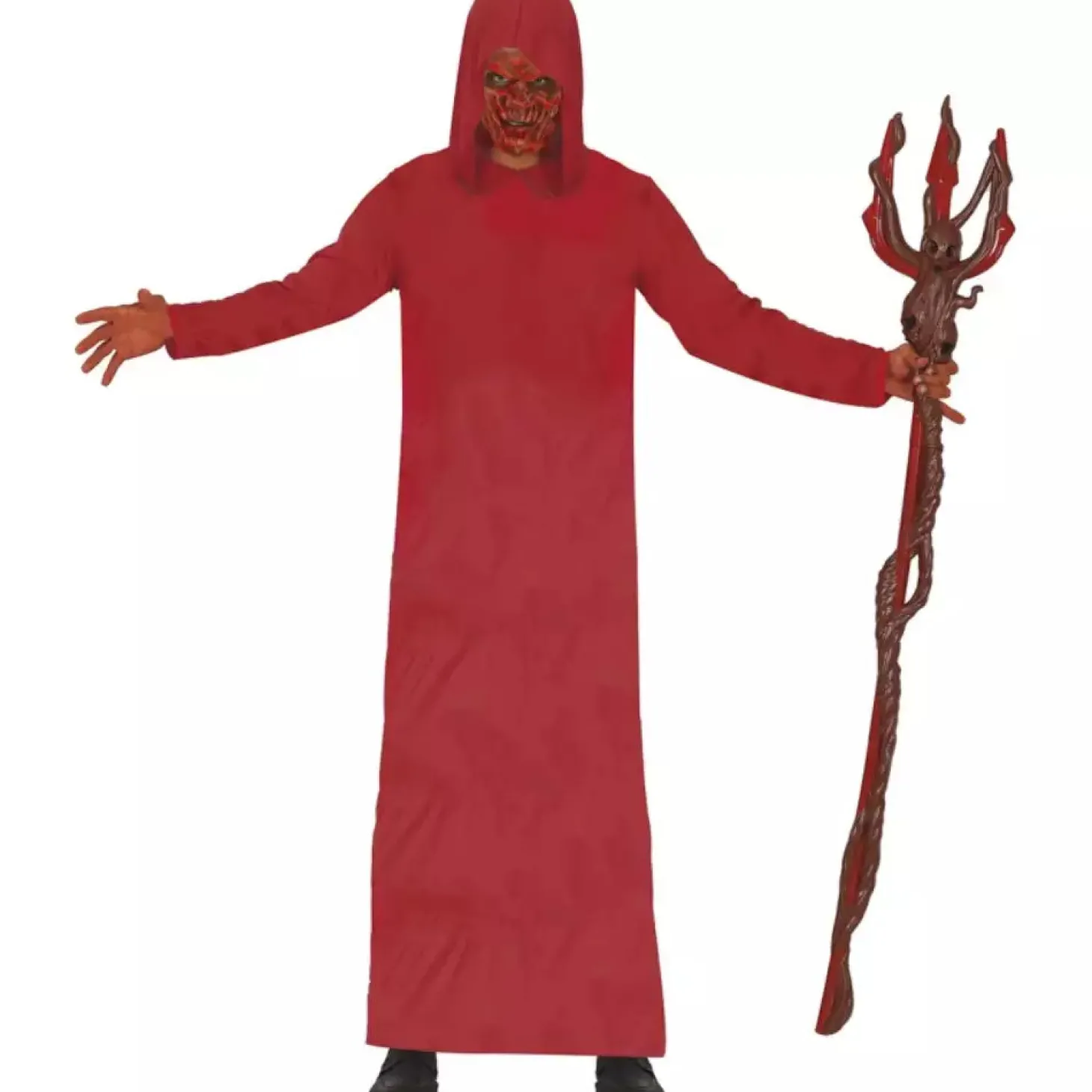 Disfraz Tunica Capucha Roja Ad T. Unica