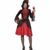 Disfraz Vampiresa Rojo Midi Adulto Talla M