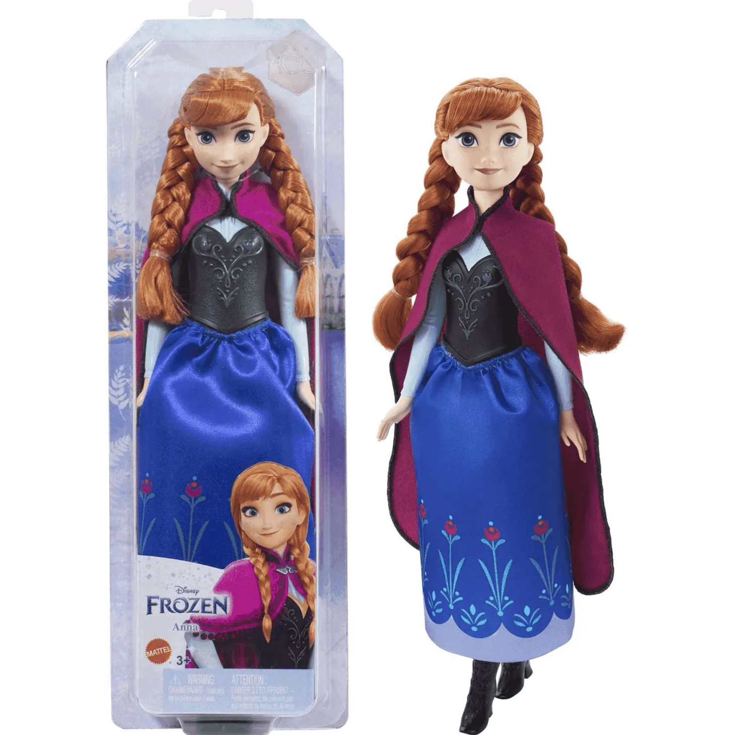 Disney Frozen Anna viajera Muñeca 3 años