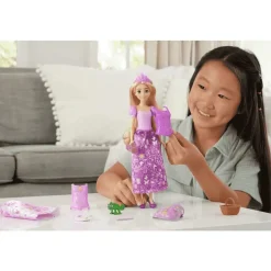 Disney Princesas Historias de Rapunzel 2 en 1 Muñeca de Moda - Juguete de Disney Princess