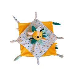 Dudú para bebés con forma de león CuCu – Manta de apego suave (Eurekakids)